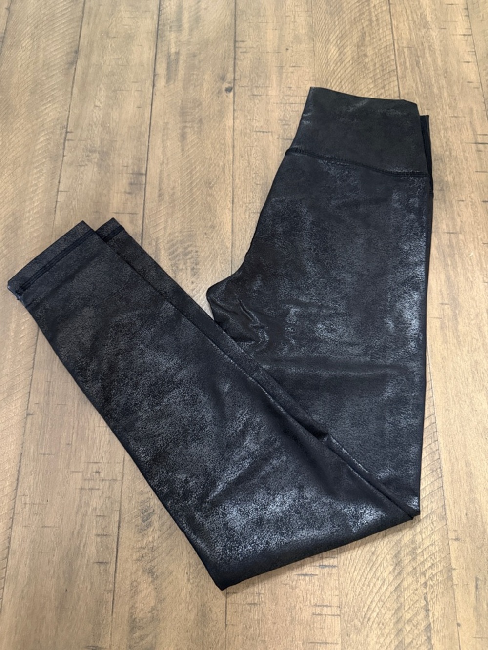 aerie Black Shimmer High-Rise Leggings
